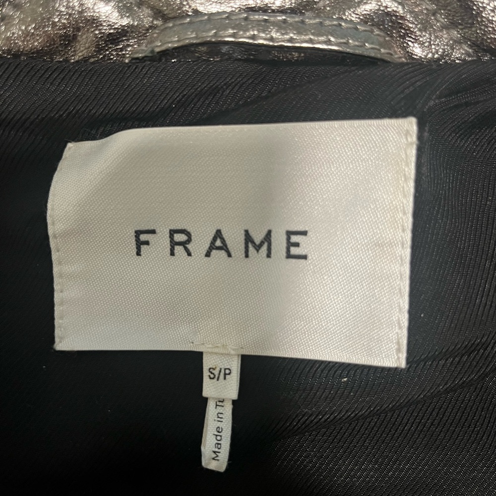 Frame Denim Metallic Quilted Puffer Jacket - Picture 2 of 9